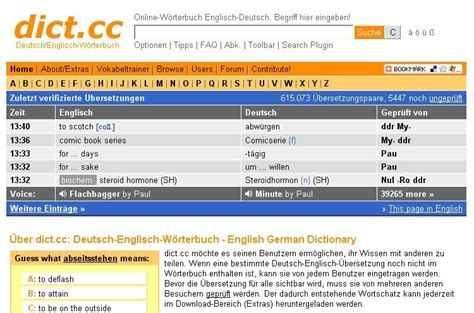 dict.c|dict.cc dictionary :: Deutsch :: German